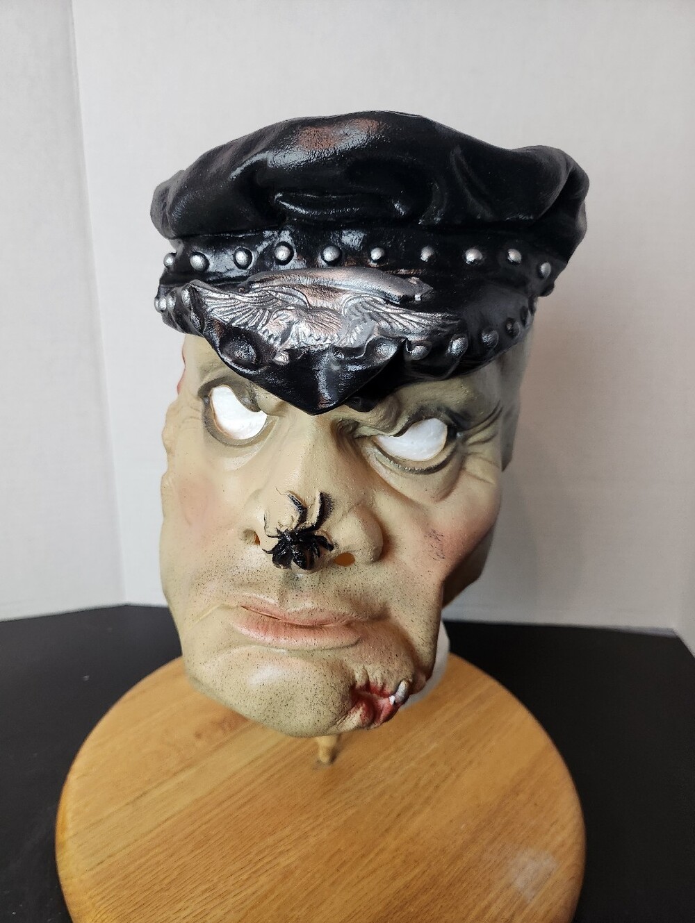Vintage 1984 César Zombie Biker Cap Mask Spider Horror Halloween Mask